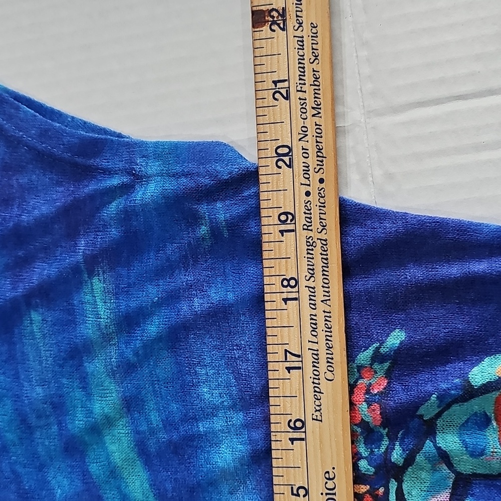 Art & Sol Tee Ladies Size M Shirt SEA TURTLES FLORIDA Blue - Picture 6 of 7